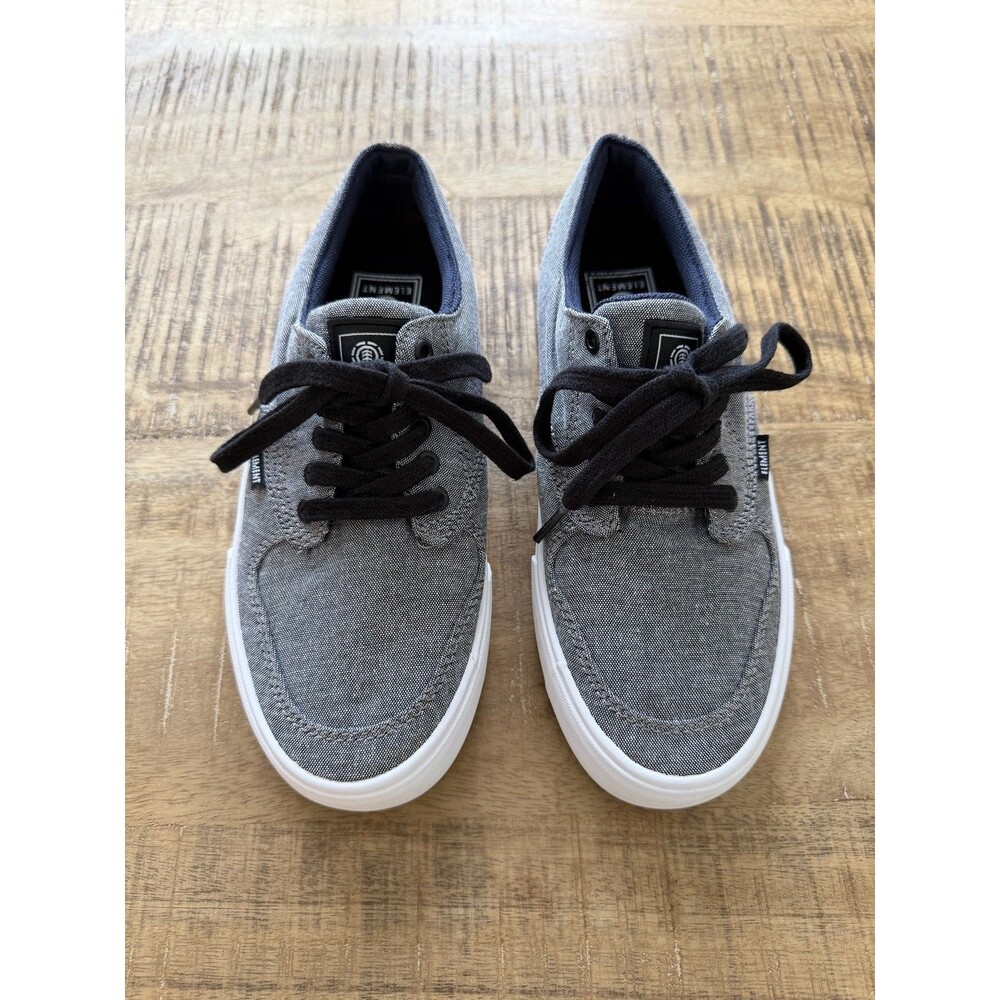 Element Boys Gray Denim Shoes Size 4M‎